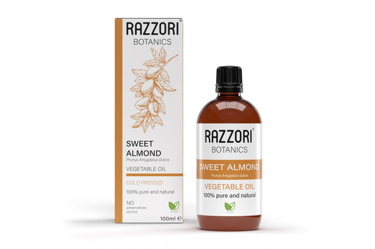 Sweet Almond Oil (Organic & Cold-Pressed) - Razzori