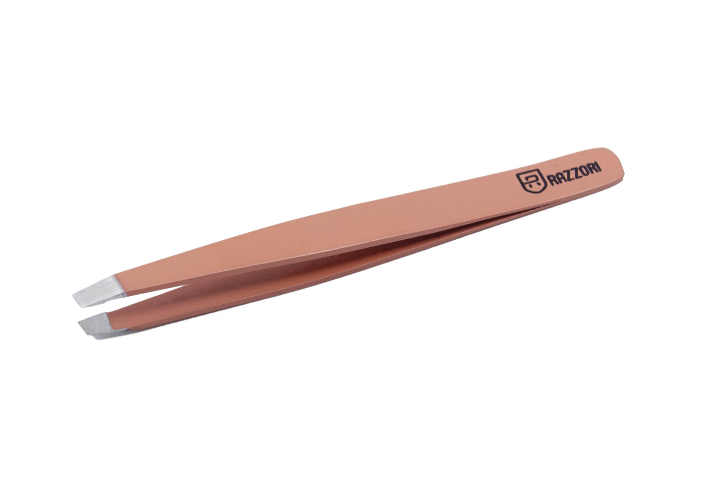 Slant Tweezers #01 - Dark Salmon - Razzori