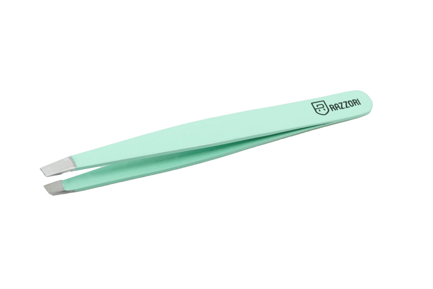 Slant Tweezers #01 - Sea Green - Razzori